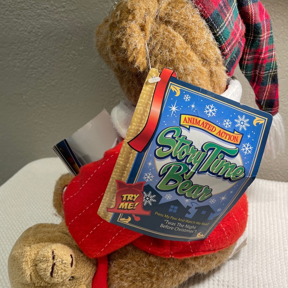 Animated Storytime Bear with Red Outfit - Picture 6 of 11